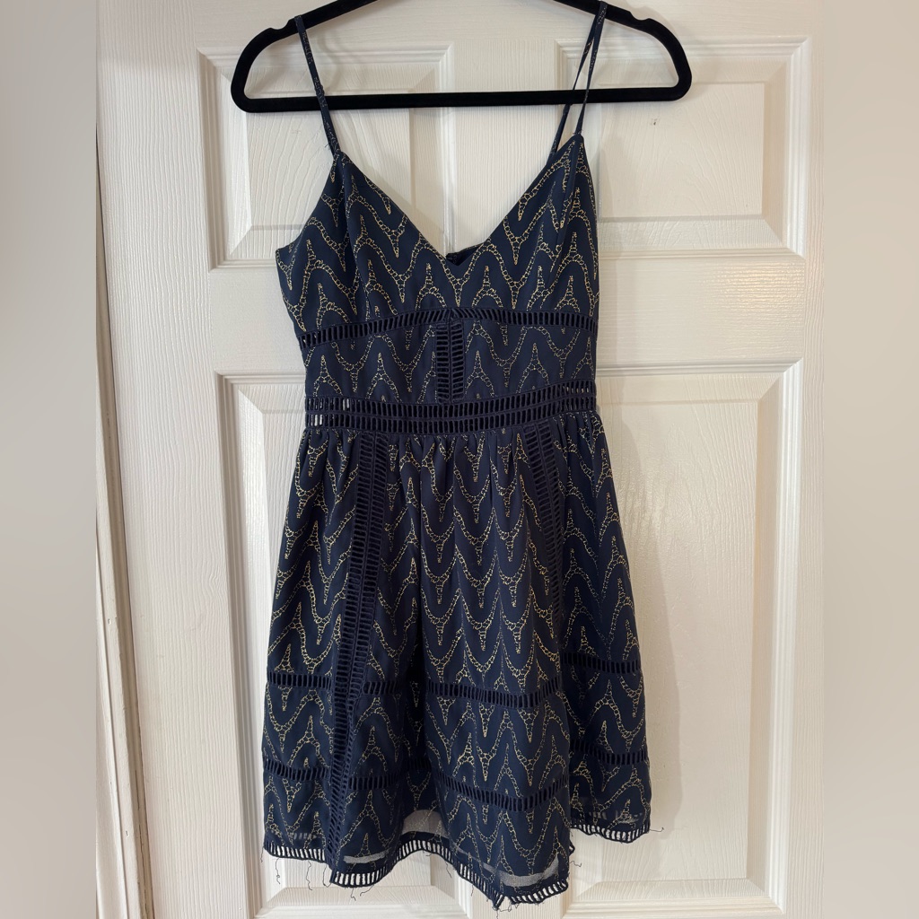 Nbd Cocktail Dress Navy/Gold